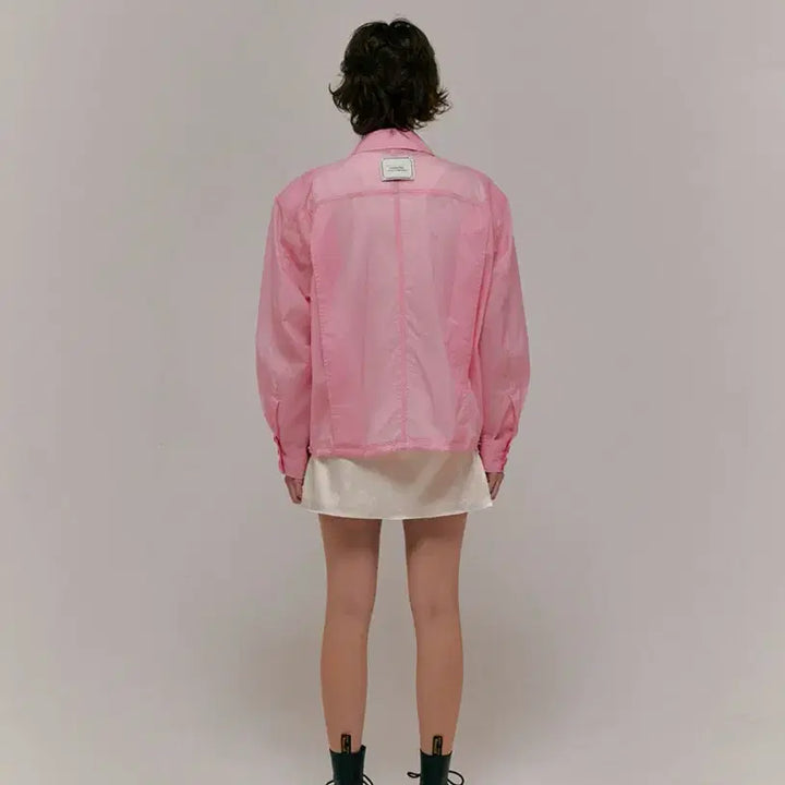 [BUNJANG] Overdue Flare Rounded Shoulder Nylon Jacket / 오버듀플레어