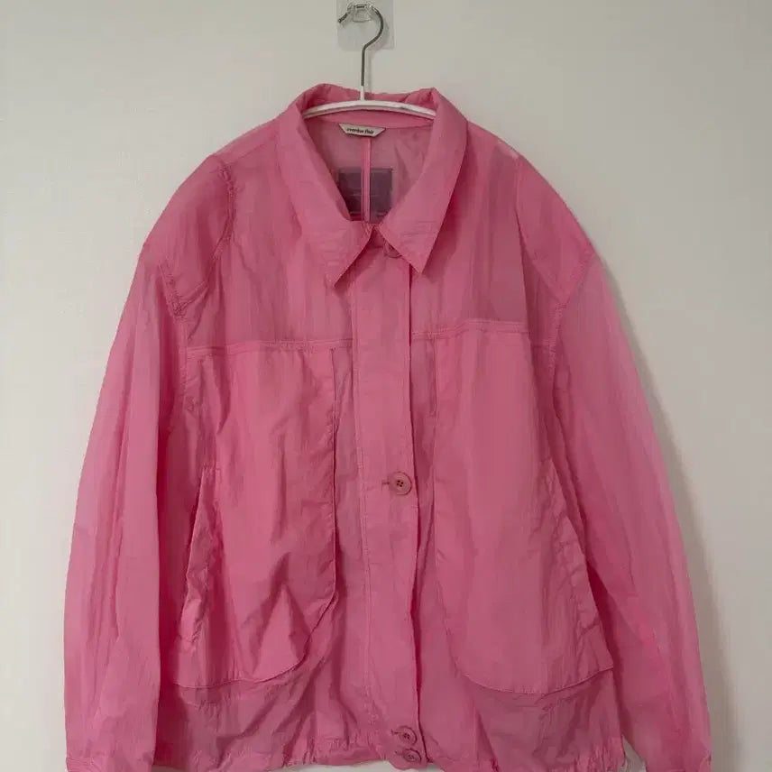 [BUNJANG] Overdue Flare Rounded Shoulder Nylon Jacket / 오버듀플레어