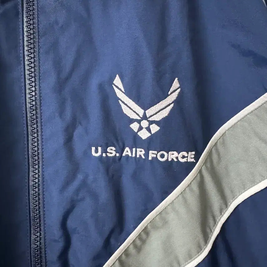 [BUNJANG] U.S. Air Force Navy Windbreaker Jacket / 미군 U.S. AIR FORCE 바람막이 네이비