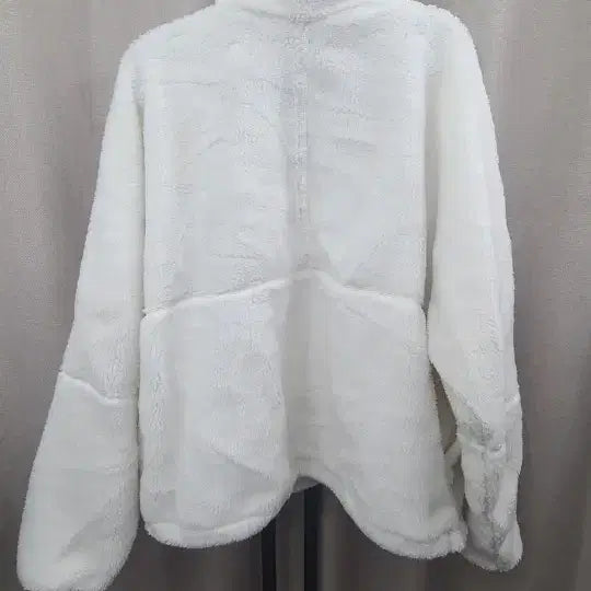 [BUNJANG] Nike Fleece Half-Zip Pullover White / 나이키 뽀글이 플리스 하프집업 화이트