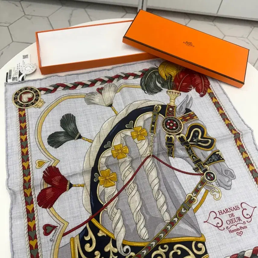 [BUNJANG] Hermès Cashmere Silk Scarf 45 / [새상품] 에르메스 캐시미어 실크 스카프 45