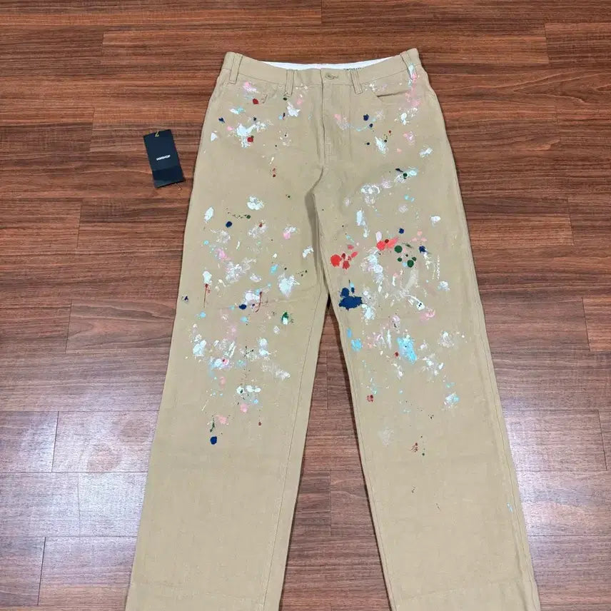 [BUNJANG] BIRTHDAYSUIT Paint Oxford Pants / BIRTHDAYSUIT 벌스데이수트 페인트 옥스포드 팬츠