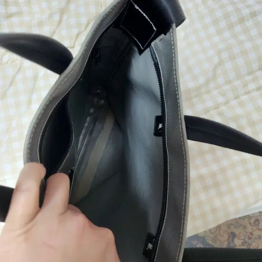 [BUNJANG] Freitag Leland Silver Crossbody Tote Bag / 프라이탁 리랜드 단색 민무늬 실버 크로스백 토드백 가방