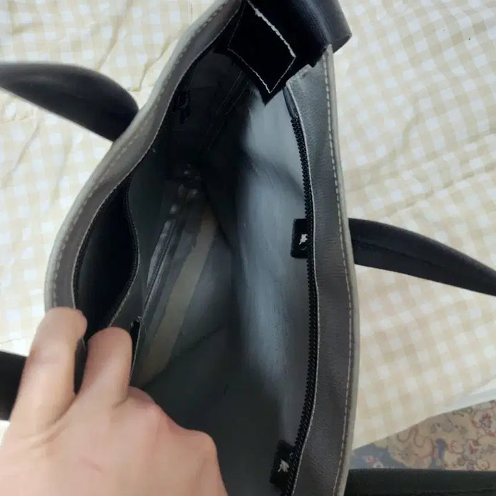 [BUNJANG] Freitag Leland Silver Crossbody Tote Bag / 프라이탁 리랜드 단색 민무늬 실버 크로스백 토드백 가방