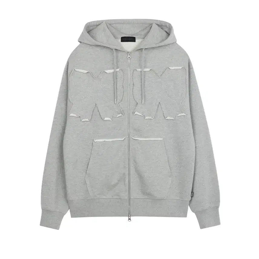 [BUNJANG] Yuhee Ribbon Hooded Zip-up / 유희 리본 후드집업