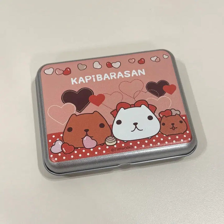 [BUNJANG] Capybara Tin Case Storage / 카피바라상 틴케이스 보관함
