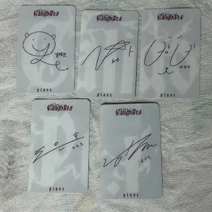 [BUNJANG] PLAVE Signed Photocard / 플레이브 싸인 포카 전부 팝니다!