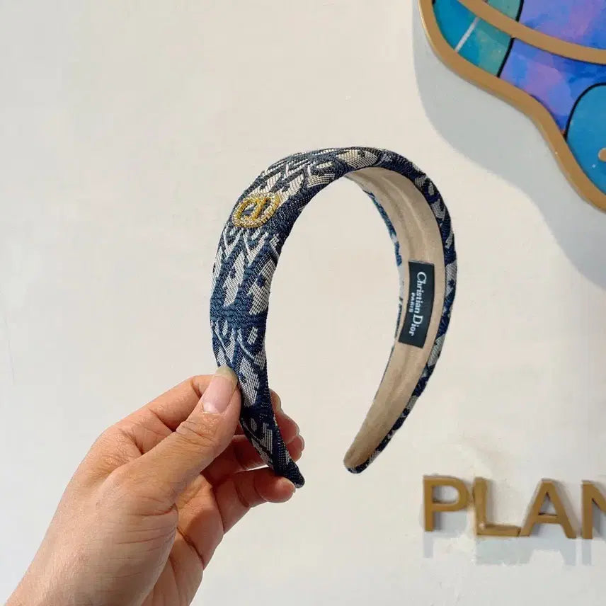 [SOLD OUT] 디올 오블리크 블루 헤어밴드