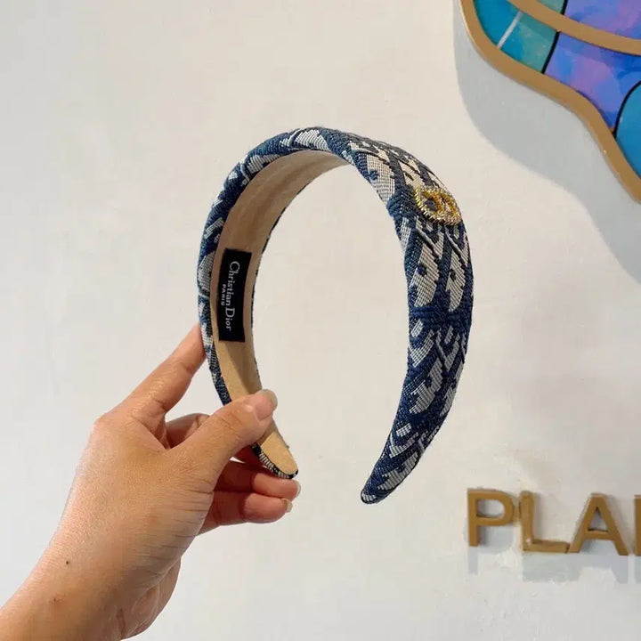 [SOLD OUT] 디올 오블리크 블루 헤어밴드