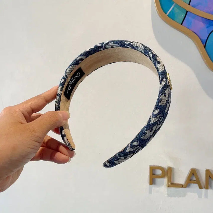 [SOLD OUT] 디올 오블리크 블루 헤어밴드