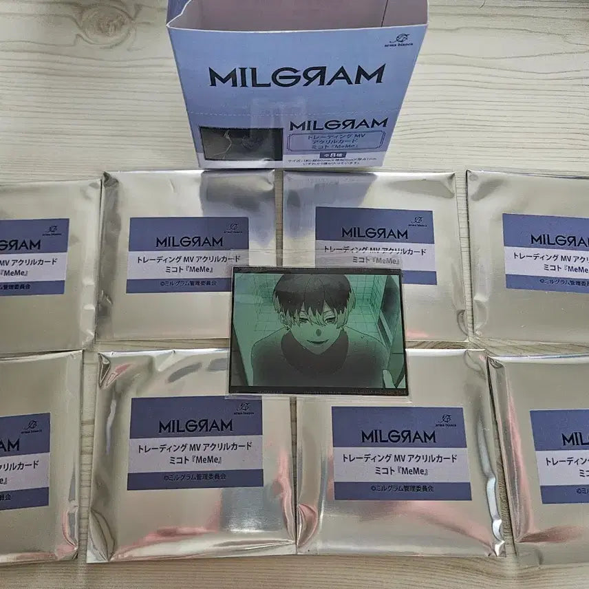 [BUNJANG] Milgram Mikoto MEME Acrylic Card Set / 밀그램 미코토 MEME 아크릴 카드 풀세트+시크릿 / 6.5 배송비 포함