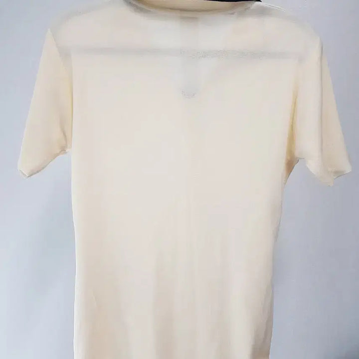 [SOLD OUT] 아이보리 배색 카라 반팔 니트