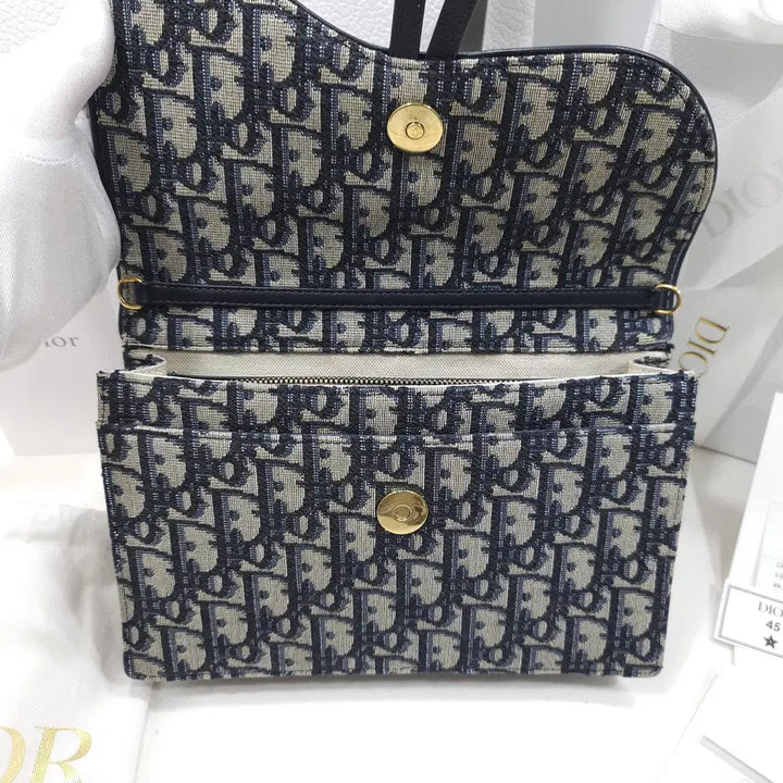 [BUNJANG] Dior Saddle Medium Chain Pouch / [정품]디올 오블리크 새들 체인 파우치