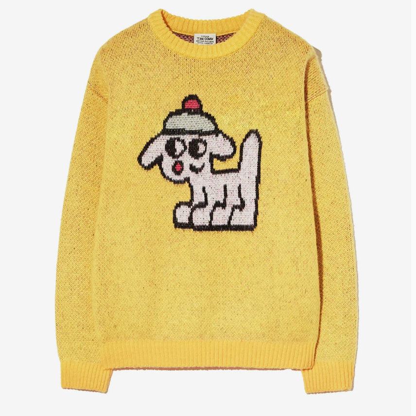 [BUNJANG] Team Comics Knit Yellow L (Sealed) / 새) 팀코믹스 니트 옐로우 L 미개봉 새상품
