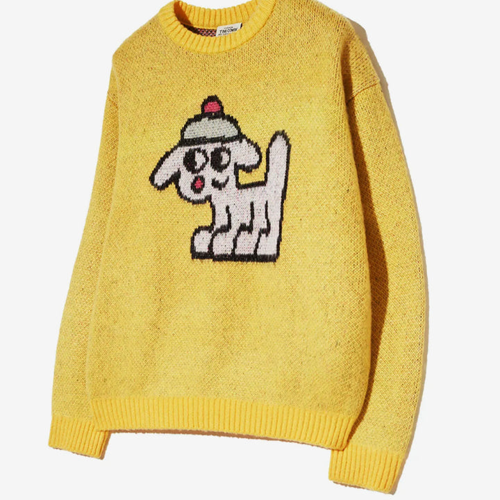 [BUNJANG] Team Comics Knit Yellow L (Sealed) / 새) 팀코믹스 니트 옐로우 L 미개봉 새상품