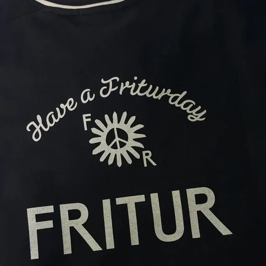 [BUNJANG] FREETHER Rugby Graphic Sweatshirt Black / 프리터 맨투맨 Rugby Graphic Sweatshirt Black