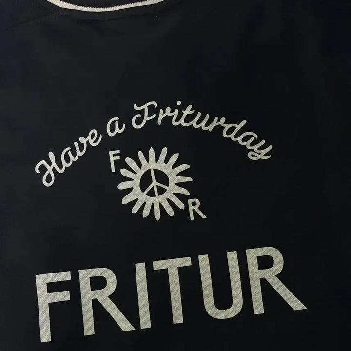 [BUNJANG] FREETHER Rugby Graphic Sweatshirt Black / 프리터 맨투맨 Rugby Graphic Sweatshirt Black