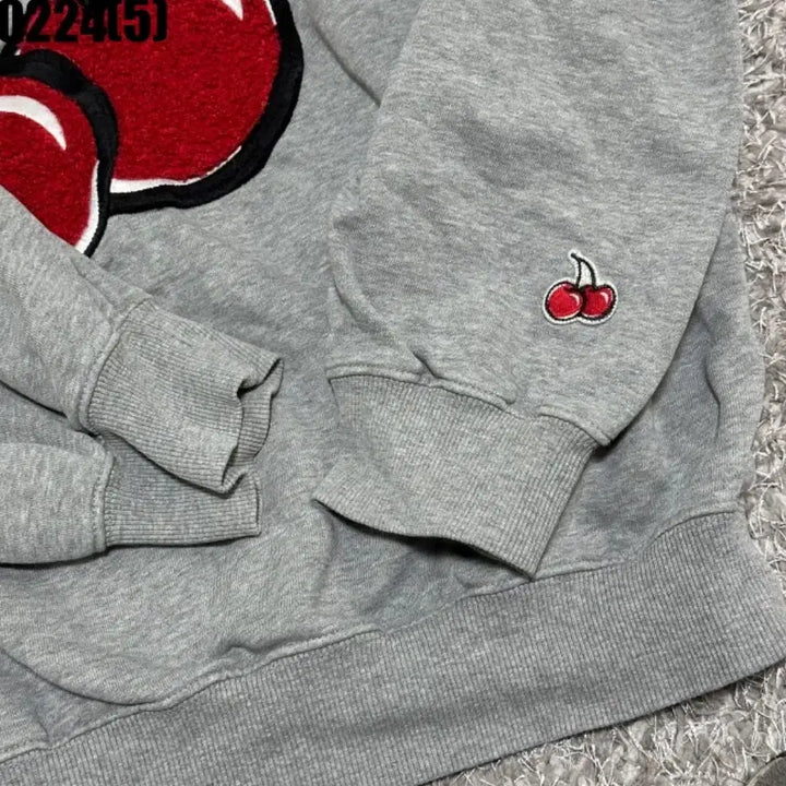 [BUNJANG] Kirsh Cherry Embroidered Sweatshirt Gray / 키르시 체리 자수 맨투맨 그레이1 0224