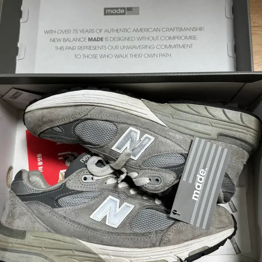 [BUNJANG] New Balance 993 Made in USA Grey Sneakers / 뉴발란스 993 메이드 인 USA 그레이