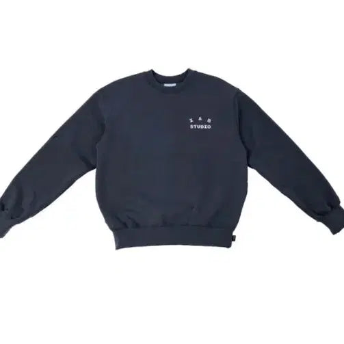 [BUNJANG] IAP Studio Damaged Logo Sweatshirt Charcoal XXL / iap 스튜디오 아이앱 데미지드 로고 스웨트셔츠 차콜 xxl