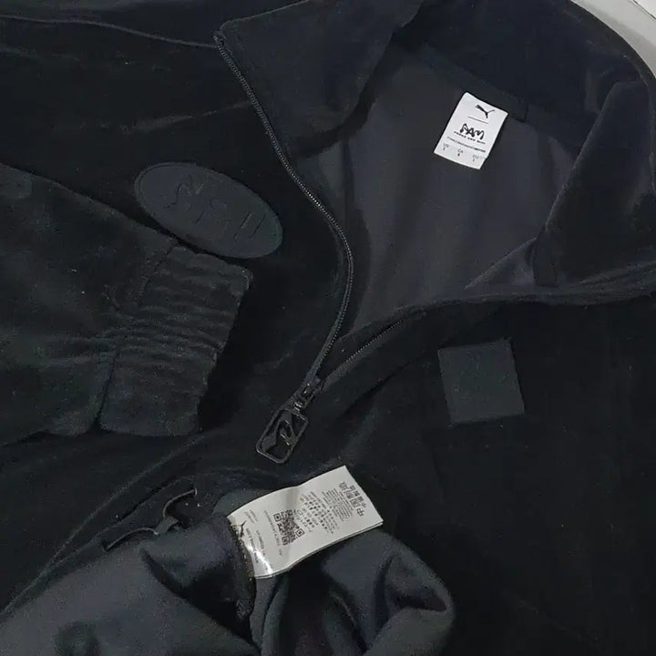 [BUNJANG] Puma x P.A.M Black Half-Zip Velvet Track Jacket / No.26022406 푸마 x P.A.M 블랙 하프집업 벨벳 져지 아노락