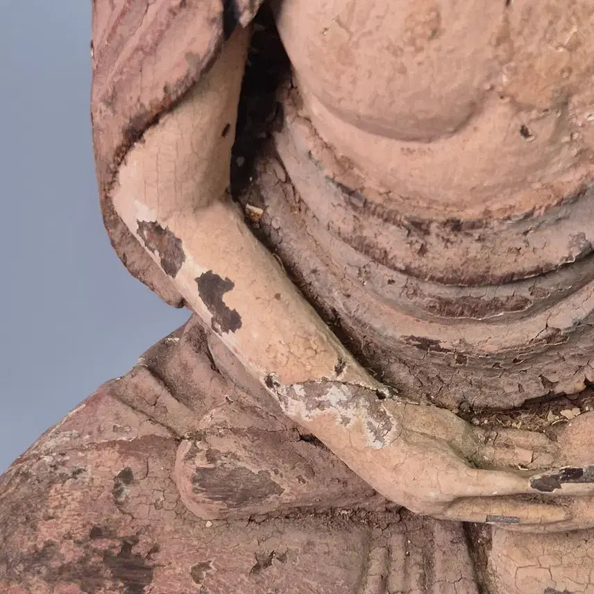 [BUNJANG] Wooden Seated Buddha Statue Antique / 부처 목조여래좌상 불상 골동품 고미술품 수집품 불교