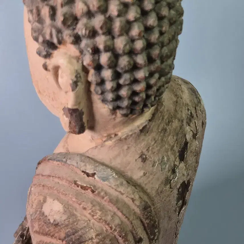 [BUNJANG] Wooden Seated Buddha Statue Antique / 부처 목조여래좌상 불상 골동품 고미술품 수집품 불교