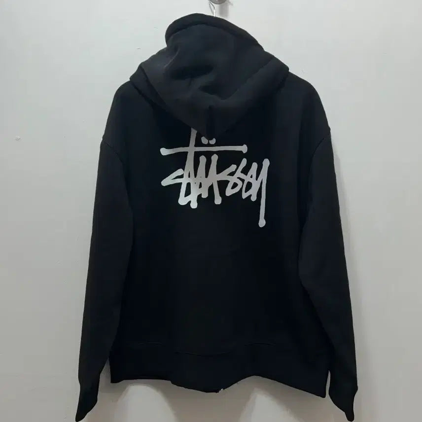 [SOLD OUT] 스투시 검정색 후드집업 새상품 XL