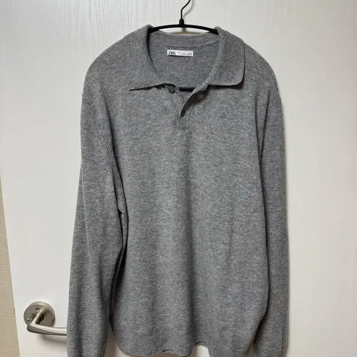 [BUNJANG] ZARA Polo Knit Gray Sweater / 자라 폴로니트 그레이 팝니다.