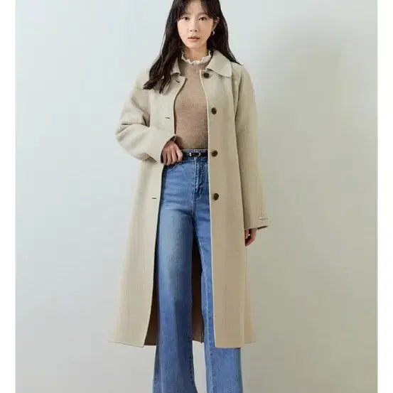 [BUNJANG] Roem Belted Mac Coat (Oatmeal, L) / 로엠 벨티드 맥코트 (오트밀, L사이즈)