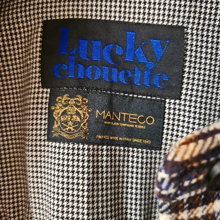 [BUNJANG] Lucky Chouette Check Mix Long Coat / 럭키슈에뜨 체크 MIX 셔츠형 롱 코트