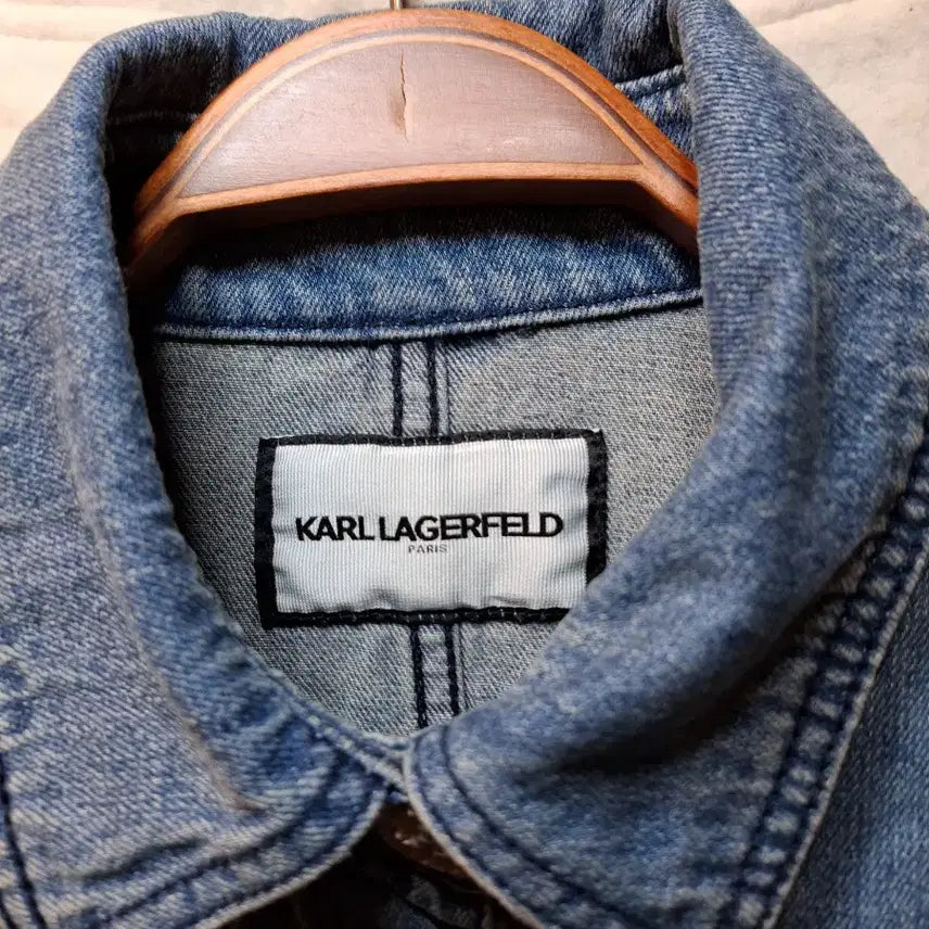 [BUNJANG] Karl Lagerfeld Denim Jacket / 칼 라거펠트 데님 청자켓