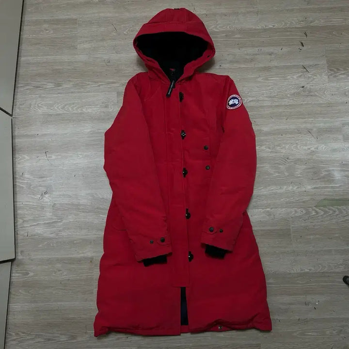 [BUNJANG] Canada Goose Kensington Long Down Parka Jacket [Red] S / 캐나다구스 여성 덕다운 켄싱턴 롱패딩 파카 점퍼 [레드] S/90