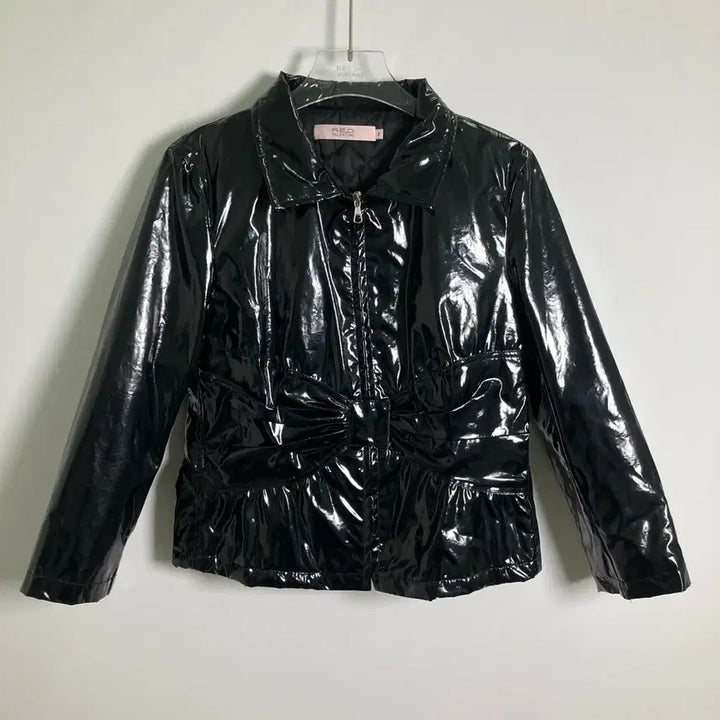 [BUNJANG] Red Valentino Black Patent Jacket (Size 44) / 레드 발렌티노 블랙 페이턴트 자켓 44