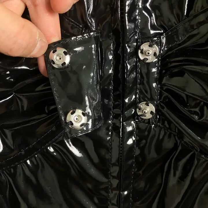 [BUNJANG] Red Valentino Black Patent Jacket (Size 44) / 레드 발렌티노 블랙 페이턴트 자켓 44