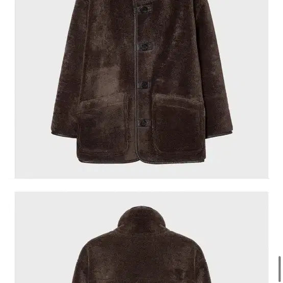 [BUNJANG] Tenue Brown Suede Lined Shearling Jacket / 테누브 브라운 무스탕 자켓 코트