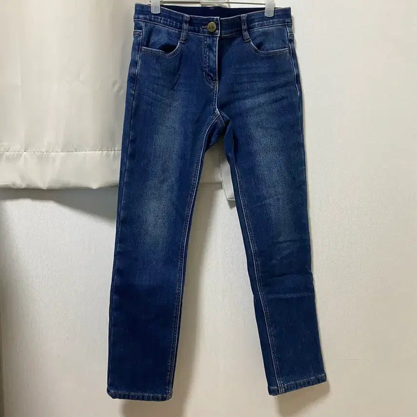[BUNJANG] Fleece Lined Banding Jeans / 기모 밴딩 청바지