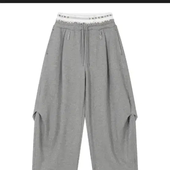 [BUNJANG] Trimming Bird Sagging Sweatpants - Gray / 트리밍버드 새깅스웻팬츠 구해요