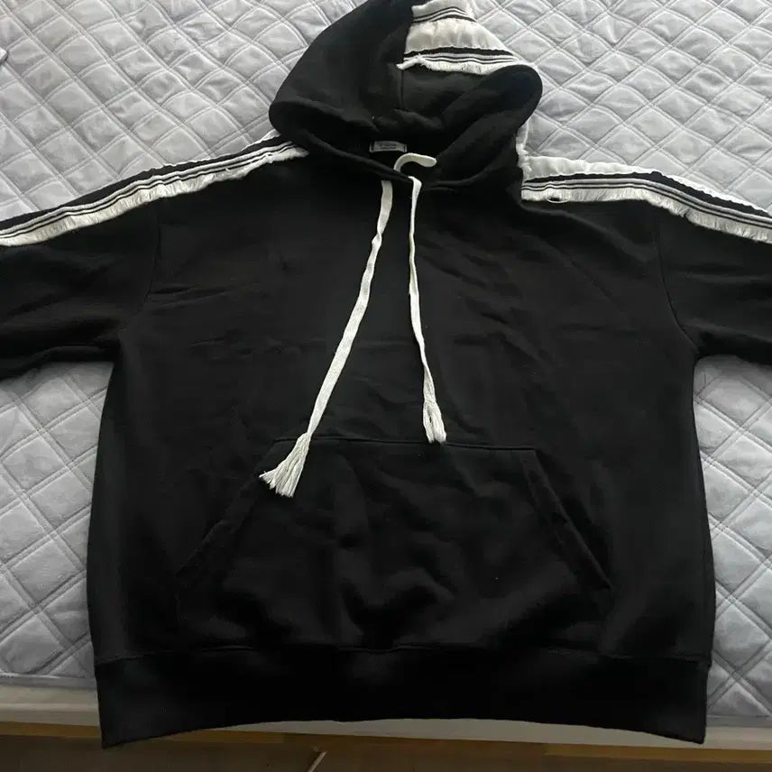 [BUNJANG] Unisex Color-Blocked Hoodie / [새상품] 테슬 배색 후드티 남여공용
