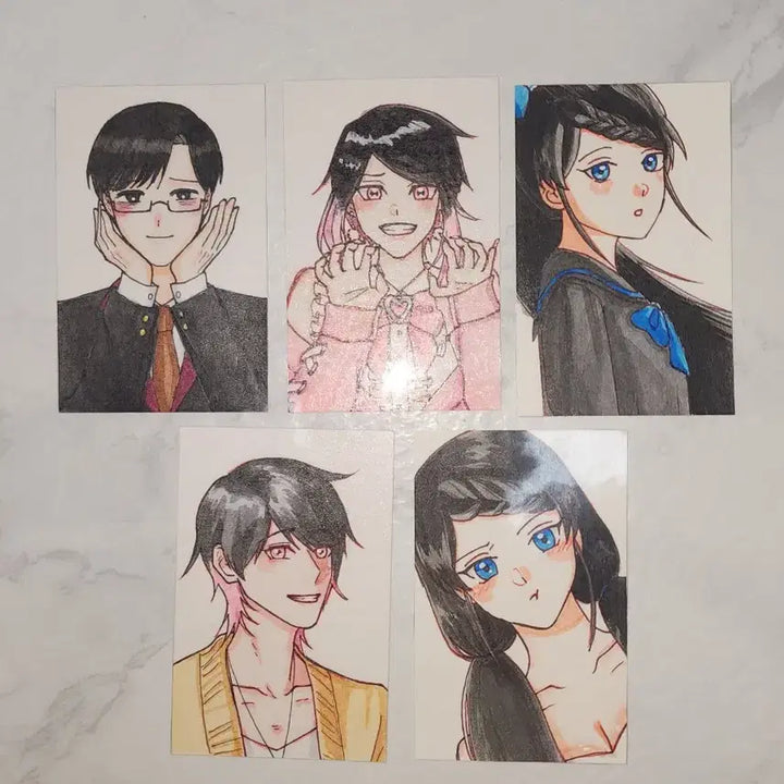 [BUNJANG] Custom Hand-Drawn/Digitally Edited Photocard Commission / 손그림/디지털 보정 종이포카 커미션