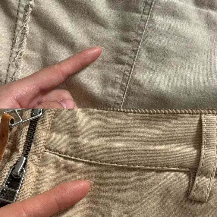 [BUNJANG] Burberry Blue Label Beige Mini Skirt / Burberry 버버리 블루라벨 베이지 컬러 지퍼 미니 스커트