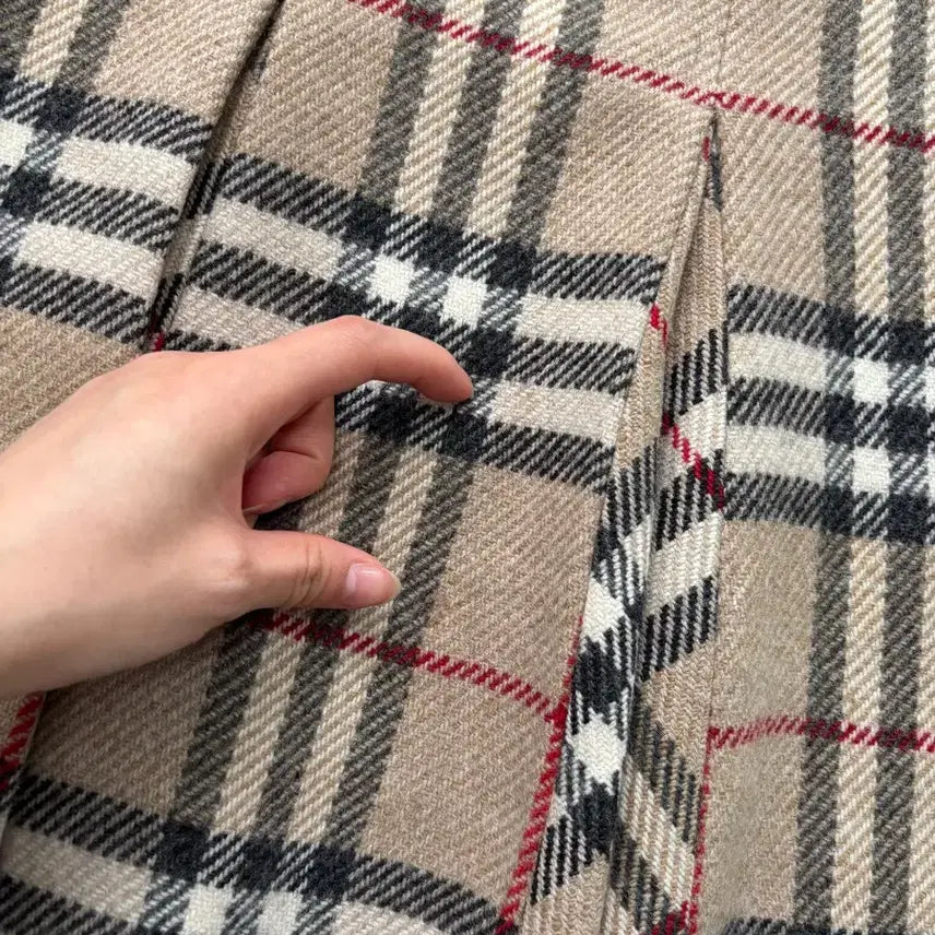 [BUNJANG] Burberry Nova Check Wool Pleated Skirt / Burberry 버버리 노바체크 울 플리츠 스커트