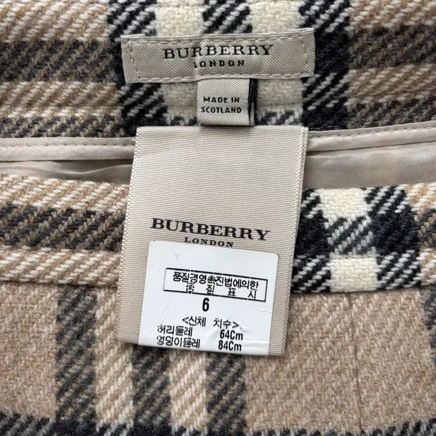 [BUNJANG] Burberry Nova Check Wool Pleated Skirt / Burberry 버버리 노바체크 울 플리츠 스커트