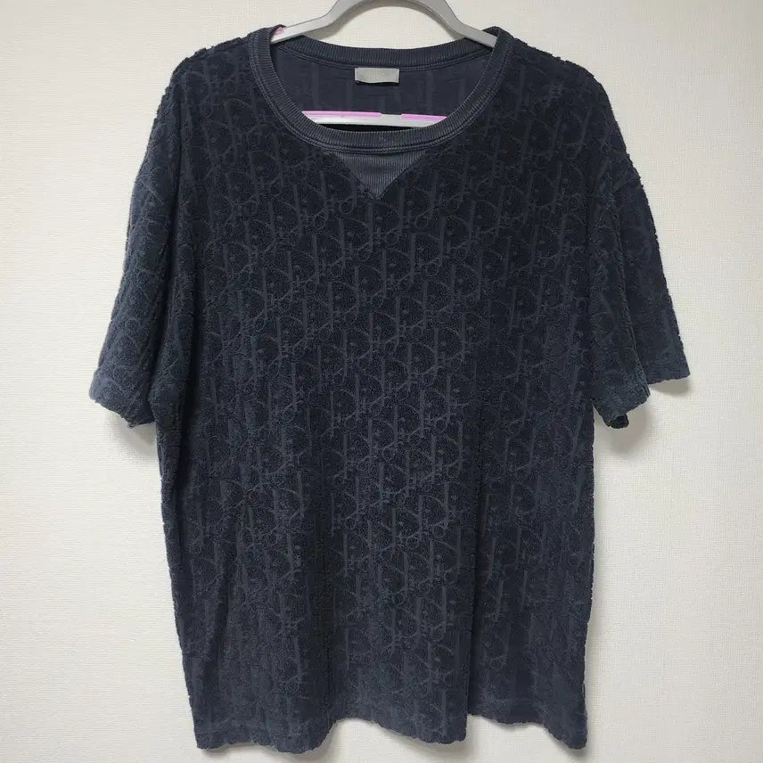 [BUNJANG] Dior Oblique Cotton Terry T-Shirt XL / 디올 오블리크 코튼 테리 반팔티