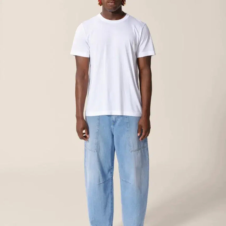 [BUNJANG] Closed Ranon Beige Barrel Leg Curved Pants / 클로즈드 라논 베이지 배럴레그 커브드 팬츠 31~32