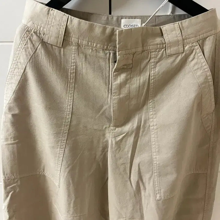 [BUNJANG] Closed Ranon Beige Barrel Leg Curved Pants / 클로즈드 라논 베이지 배럴레그 커브드 팬츠 31~32