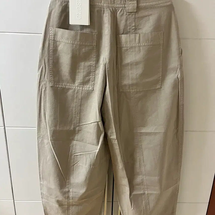 [BUNJANG] Closed Ranon Beige Barrel Leg Curved Pants / 클로즈드 라논 베이지 배럴레그 커브드 팬츠 31~32