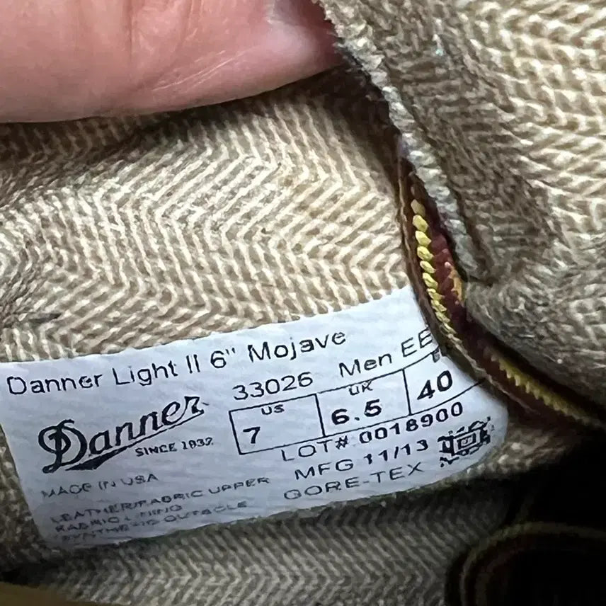 [BUNJANG] Danner Light II Gore-Tex Mojave US7 EE / 대너 라이트2 고어텍스 mojave US7 ee