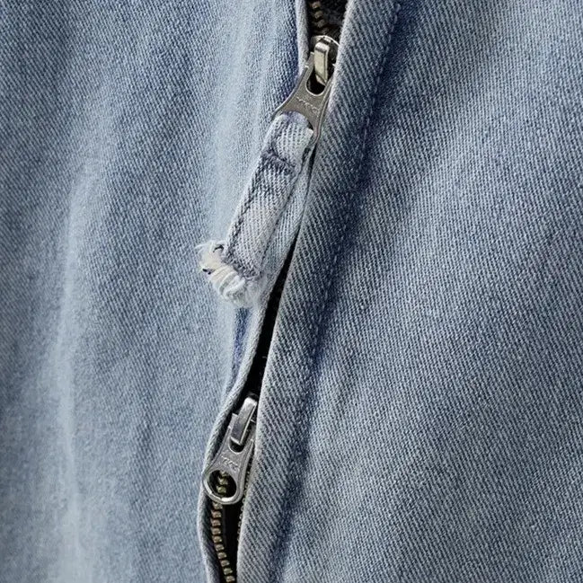 [BUNJANG] Spao Denim Hooded Zip-Up Jacket Blue / 새제품XL) 스파오 데님 후드 집업 점퍼 블루 SPJED49C02