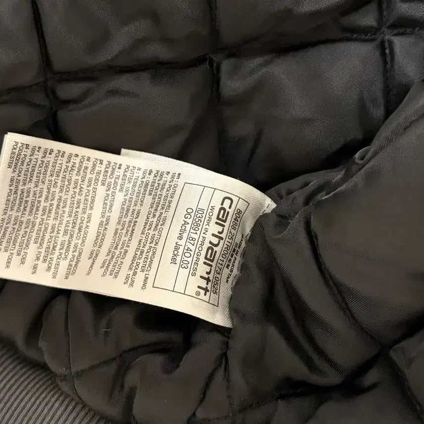 [BUNJANG] Carhartt OG Active Jacket Graphite / 칼하트 og 액티브 자켓 graphite 새상품